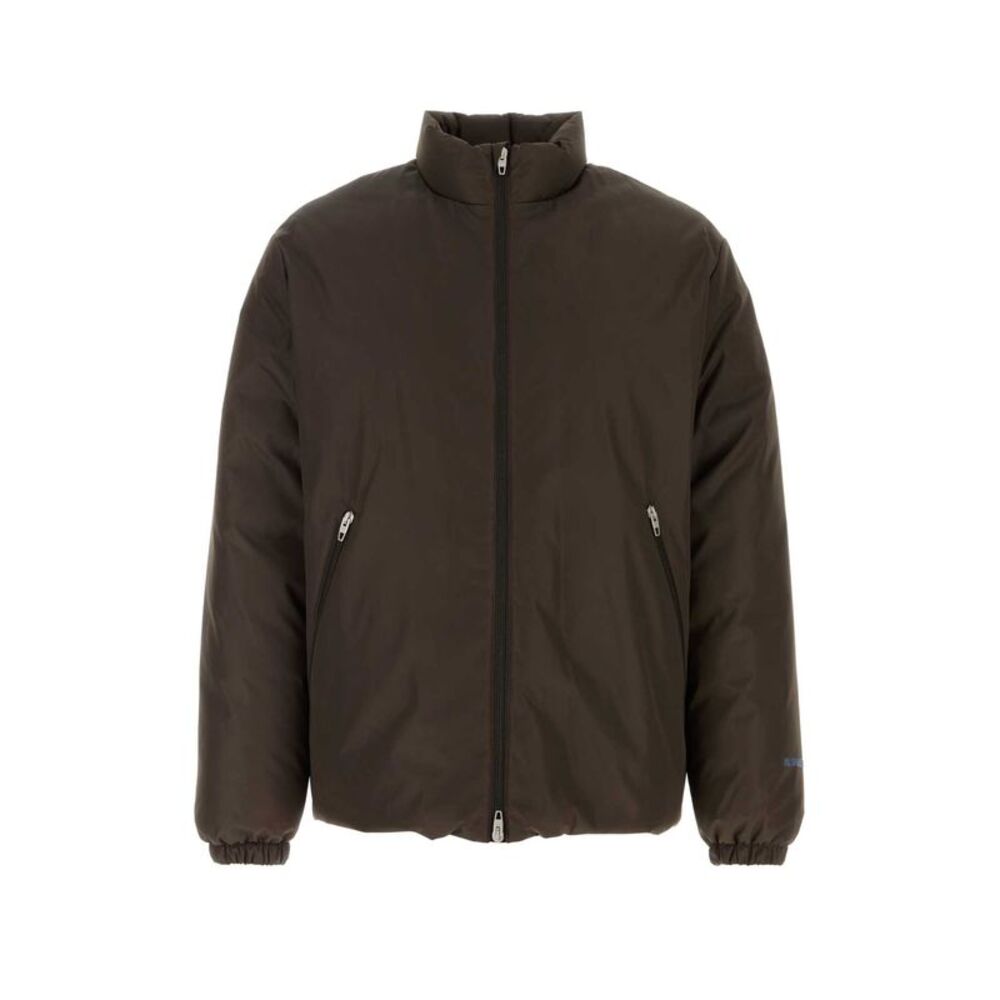 Jil Sander Men Chocolate Polyester Down Jacket